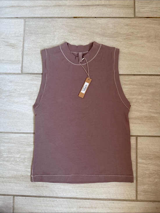 SKIMS Tops - SKIMS Sleeveless Mock Neck Tank in Dusty Mauve